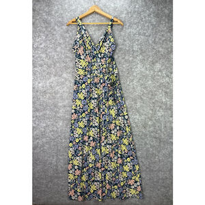 41Hawthorn Dress Womens Large Multicolor Floral Sleeveless Wrap Maxi Summer